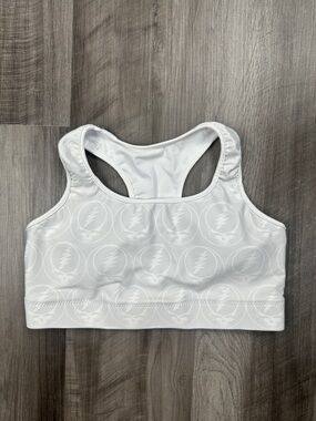 Section 119 Grateful Dead Ice Gray and White Stealie Sports Bra (NWOT) - Medium